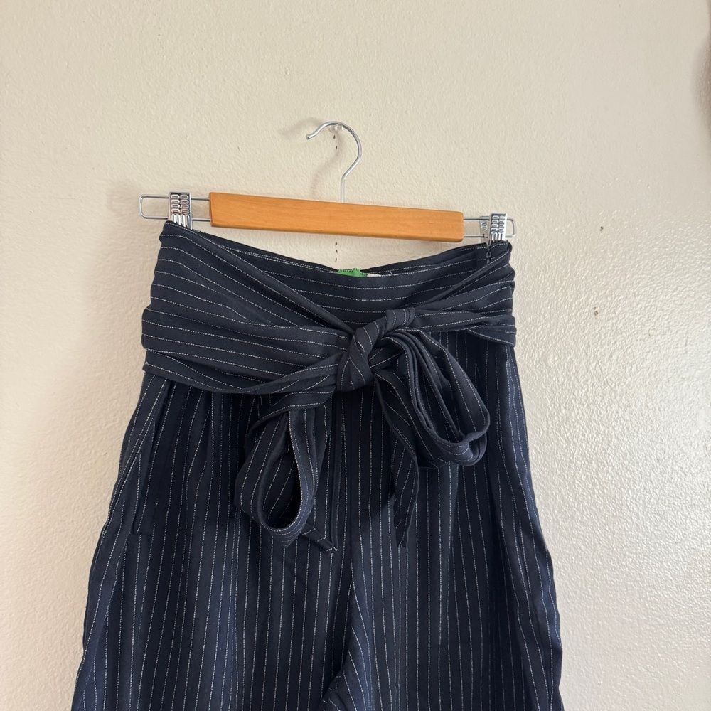 Anthropologie Marin Pinstripe High Waist Tapered Pants 10 - Picture 2 of 10